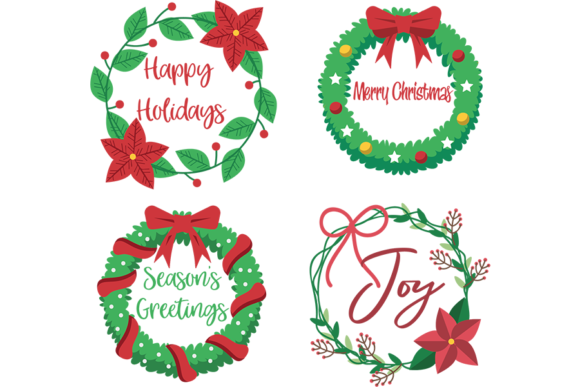 Beautiful Christmas Wreaths for Crafts