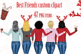 Best Friend Clipart, Christmas Clip Art for Crafts