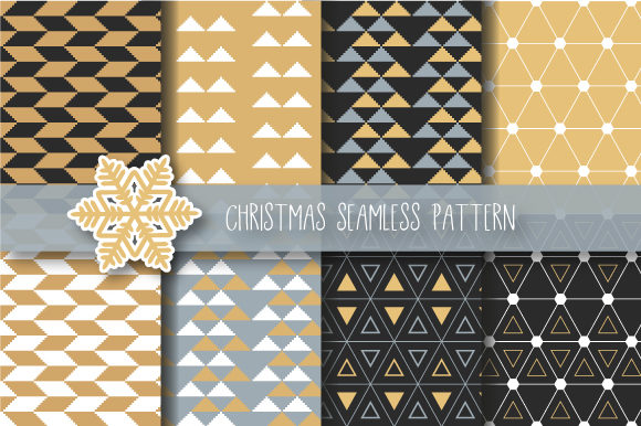 Christmas Abstract Seamless Pattern