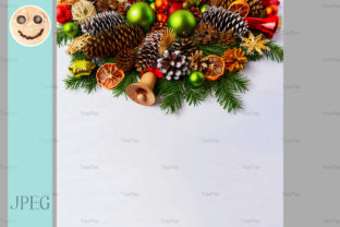 Christmas Arrangement with Fir Branches for Holiday Branding