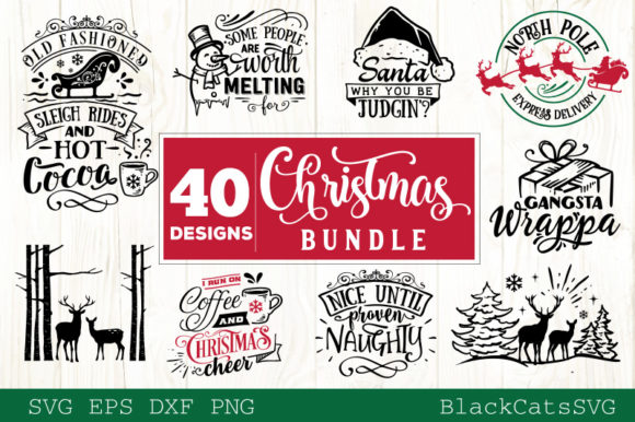 Christmas Bundle 40 Designs Vol 3 for Crafts