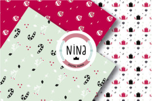 Christmas Digital Paper Pack Xmas Paper