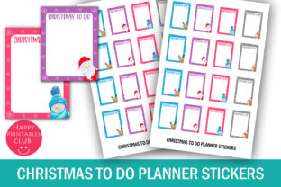 Christmas Holiday to Do Planner Stickers for Crafts