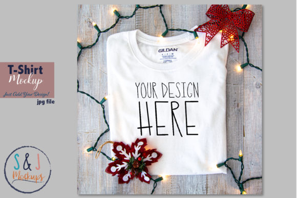 Christmas Shirt Mockup: A Seasonal Graphic Design Asset