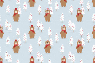 Cute Bear and Christmas Gift Patterns