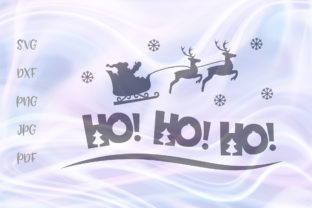 Ho Ho Ho Santa Sleigh Christmas Sign