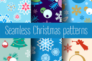 New Year Christmas Seamless Set for Crafts