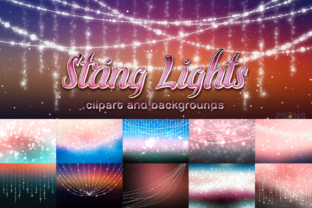 String Lights, Party Christmas Lights Textures